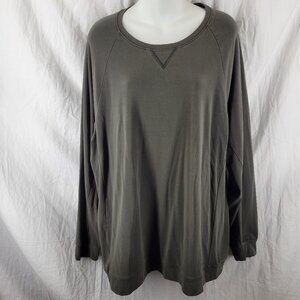 Cozy Earth Men's Bamboo Pullover Crew‎ Sweatshirt Long Sleeve Size XL